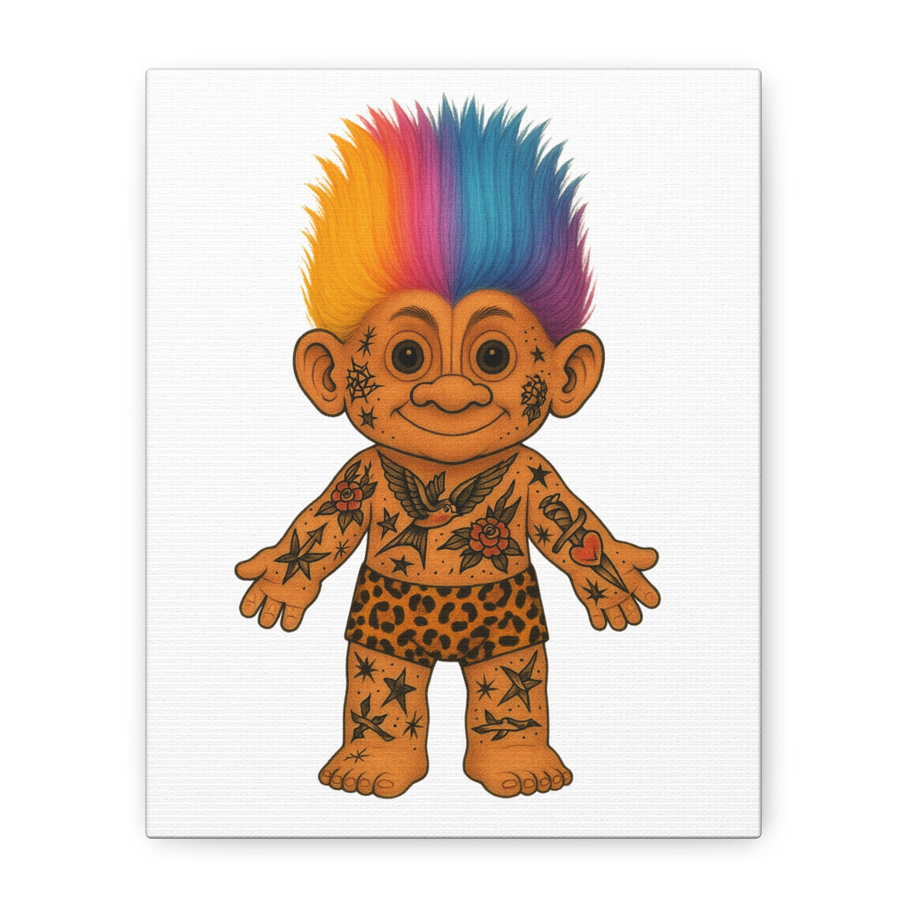 Tattooed Troll Canvas