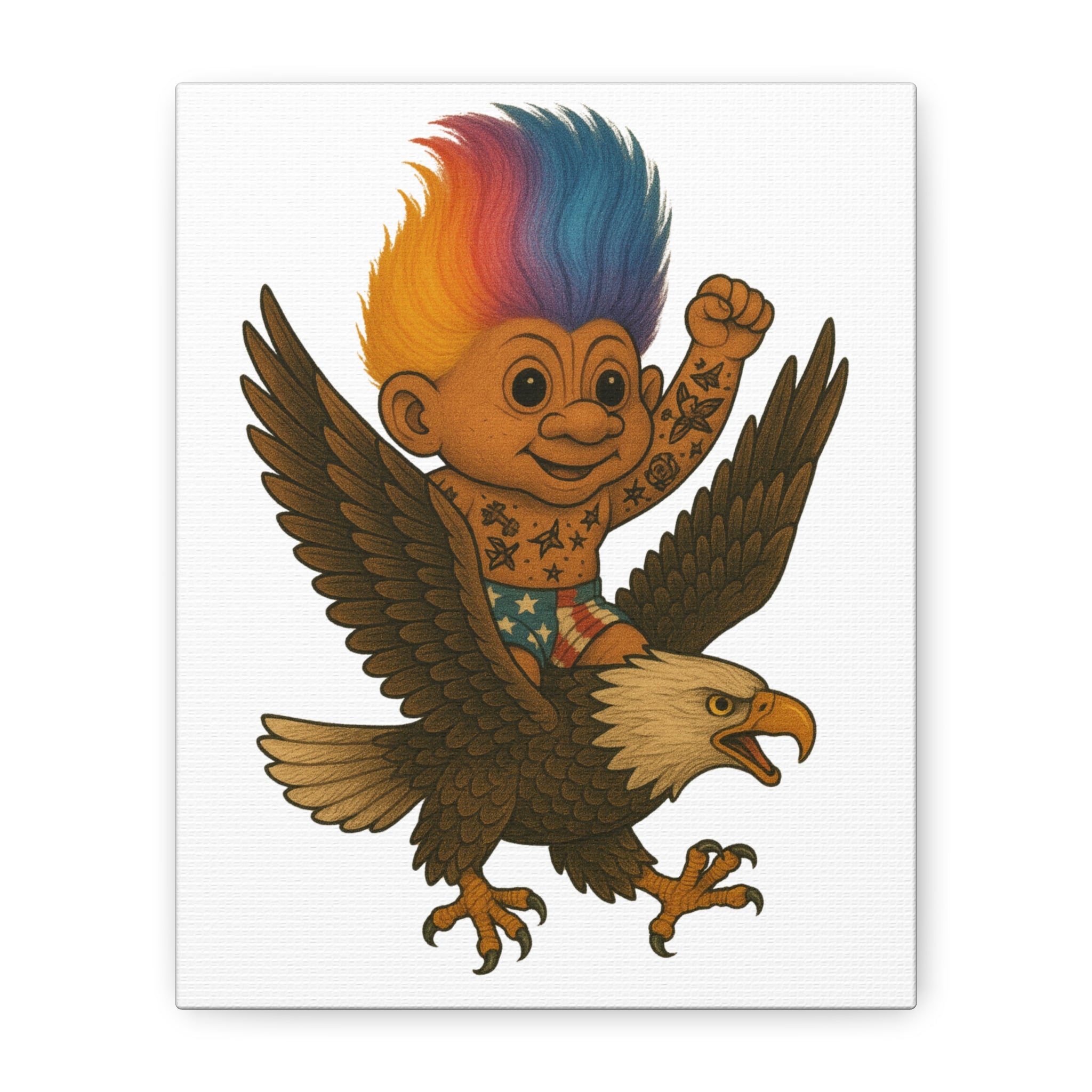 Patriotic Troll Canvas
