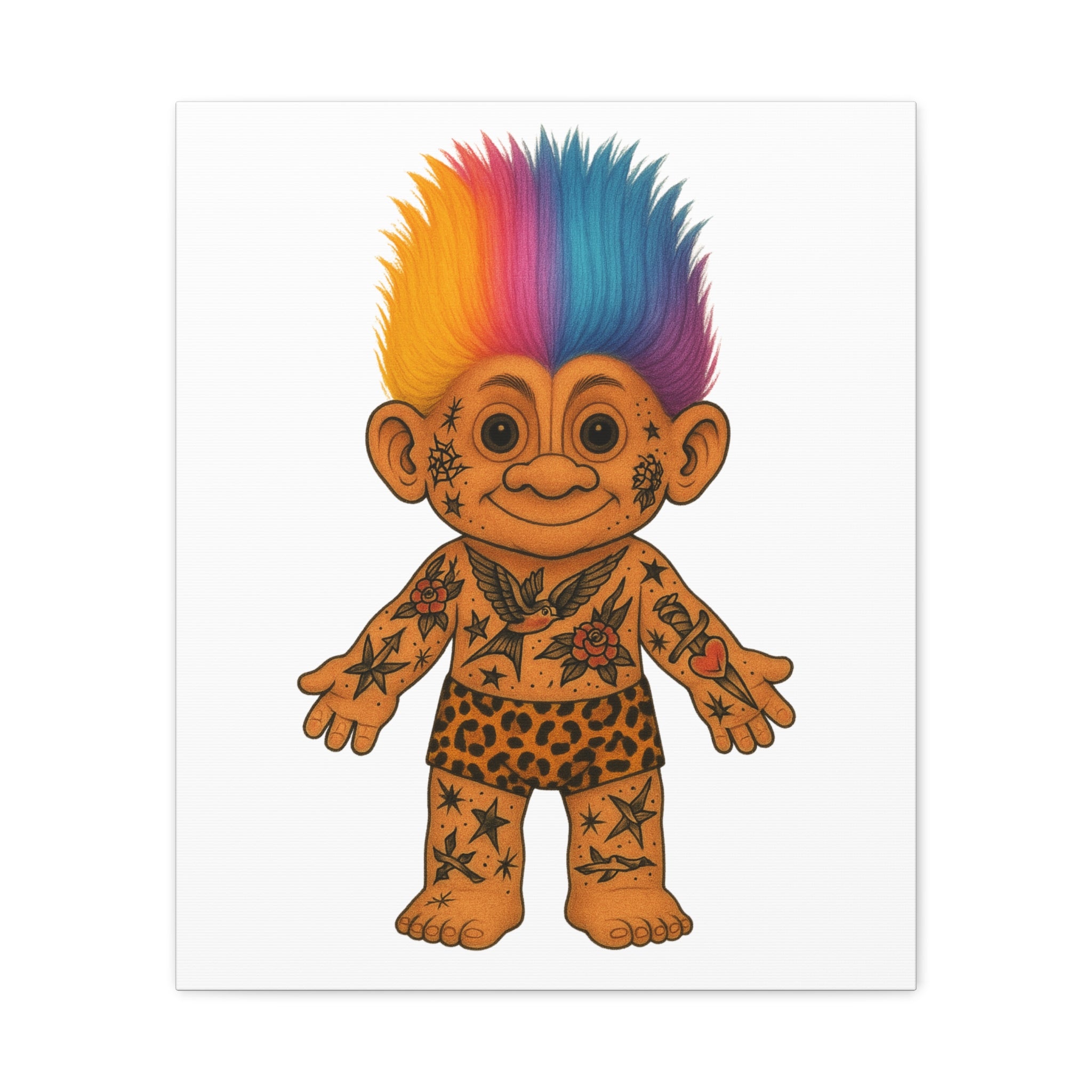 Tattooed Troll Canvas