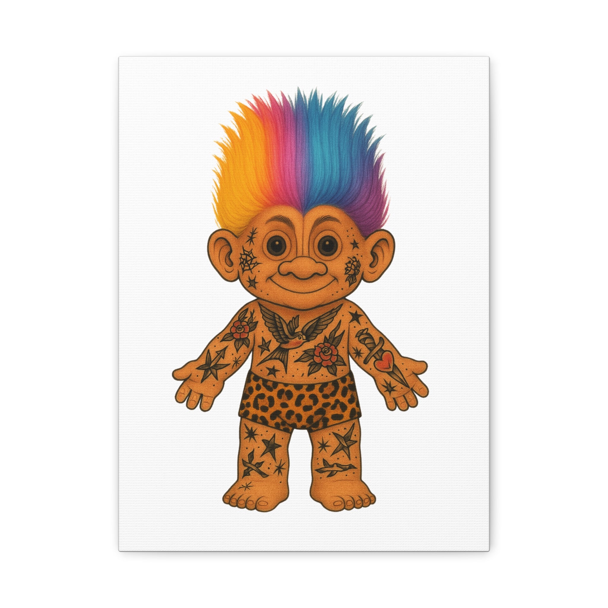 Tattooed Troll Canvas