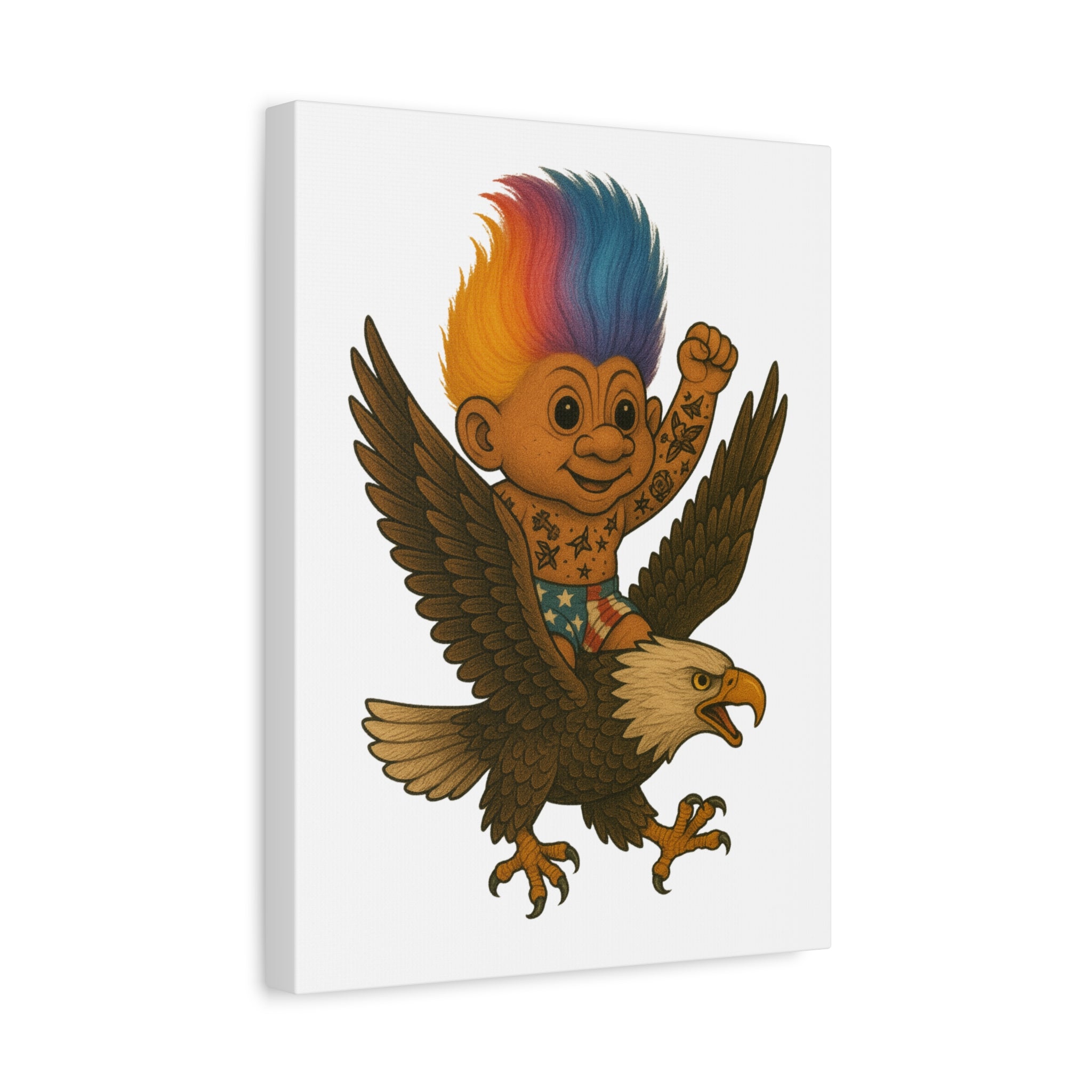 Patriotic Troll Canvas