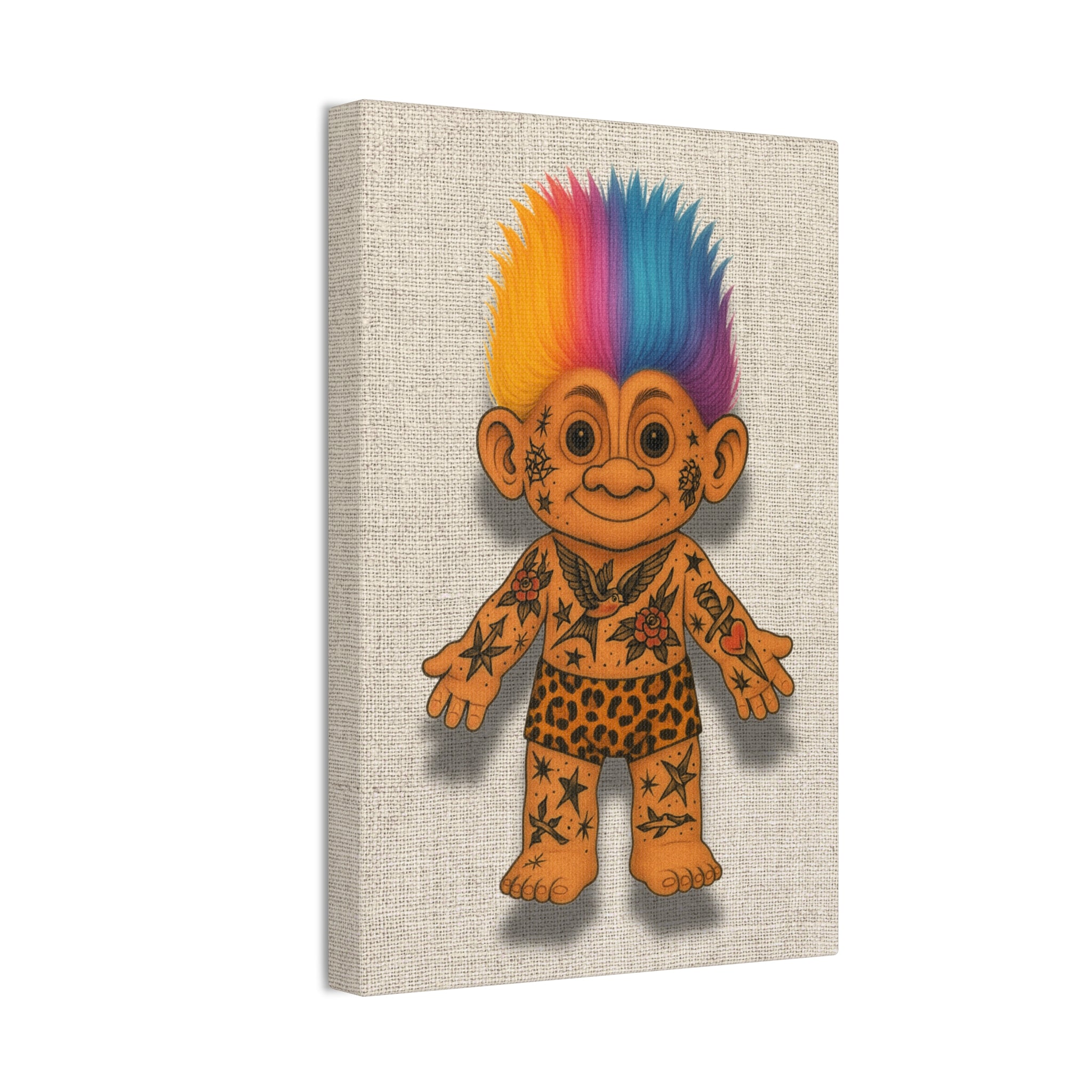 Tattooed Troll Canvas