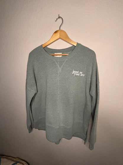 Soft Sage Crewneck · Women's Large