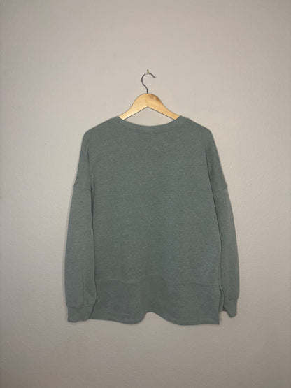 Soft Sage Crewneck · Women's Large
