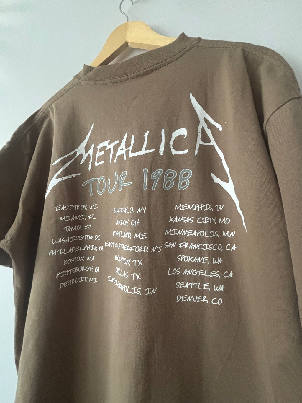 Metallica Tour 1988 Graphic T-Shirt • Unisex XL