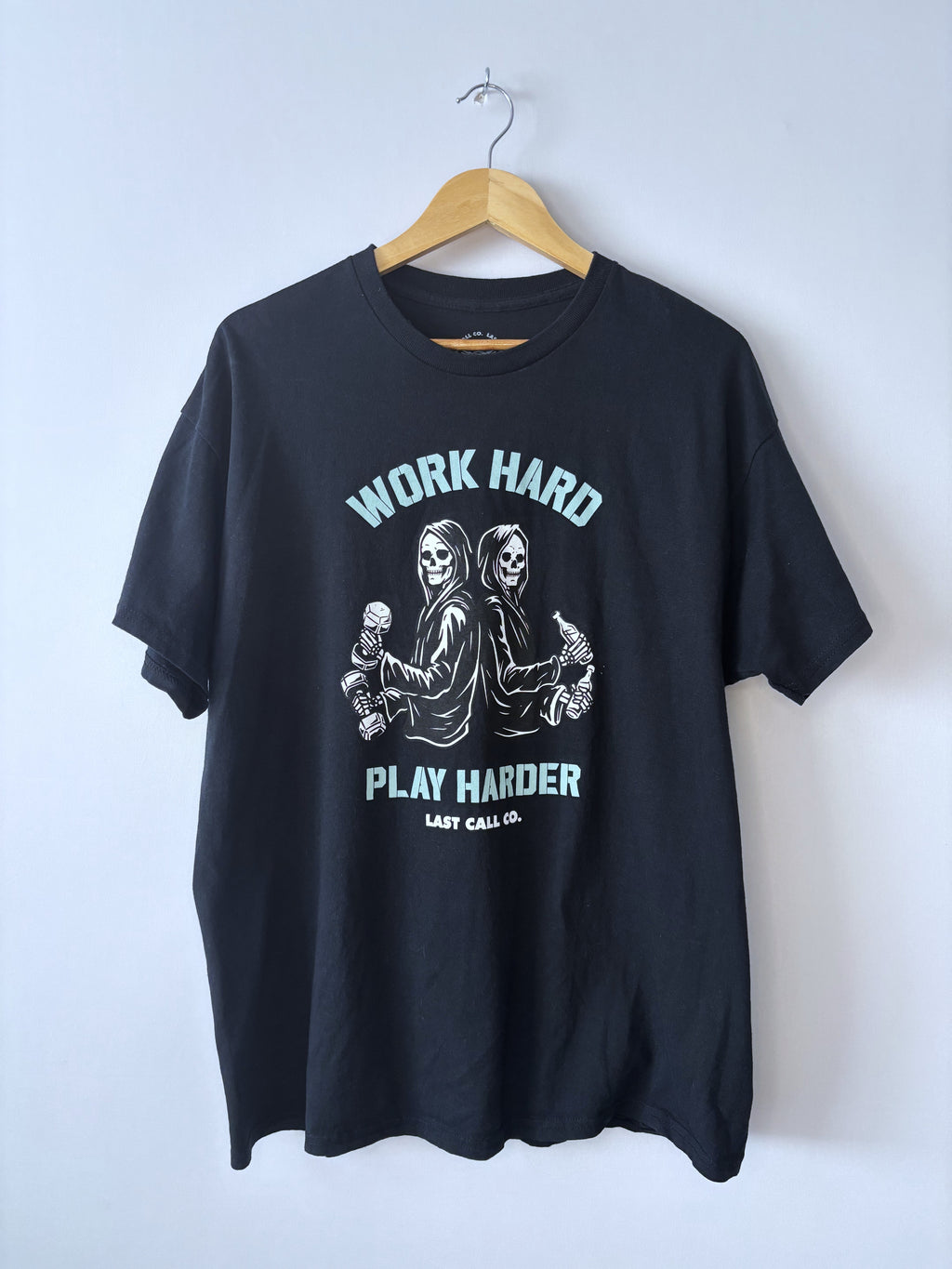 Work Hard Play Hard Graphic Tee · Unisex XL