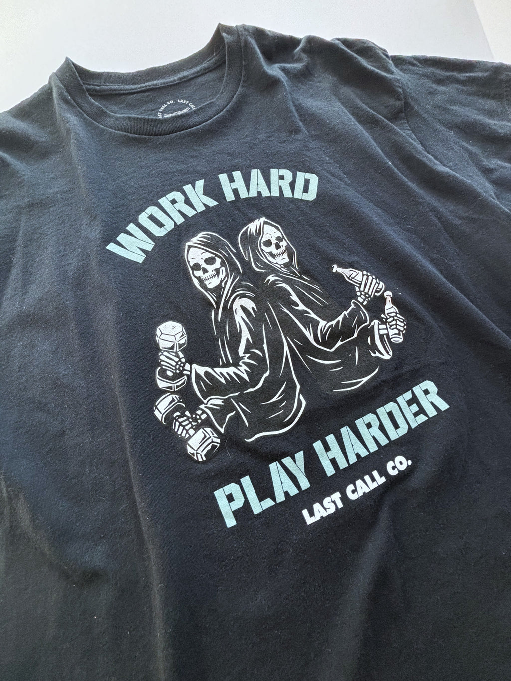 Work Hard Play Hard Graphic Tee · Unisex XL