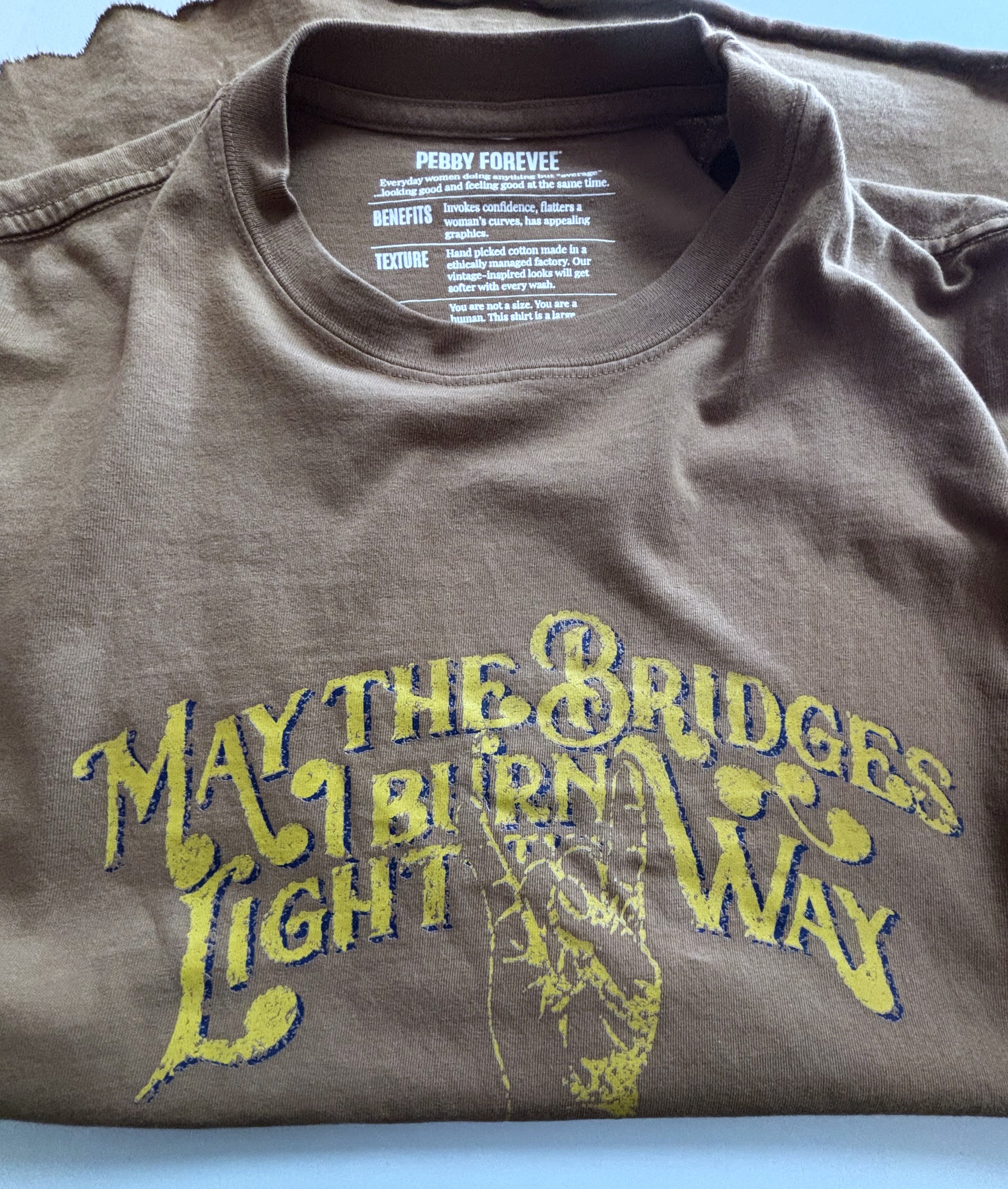 Bridges I Burn Graphic Tee · Unisex L