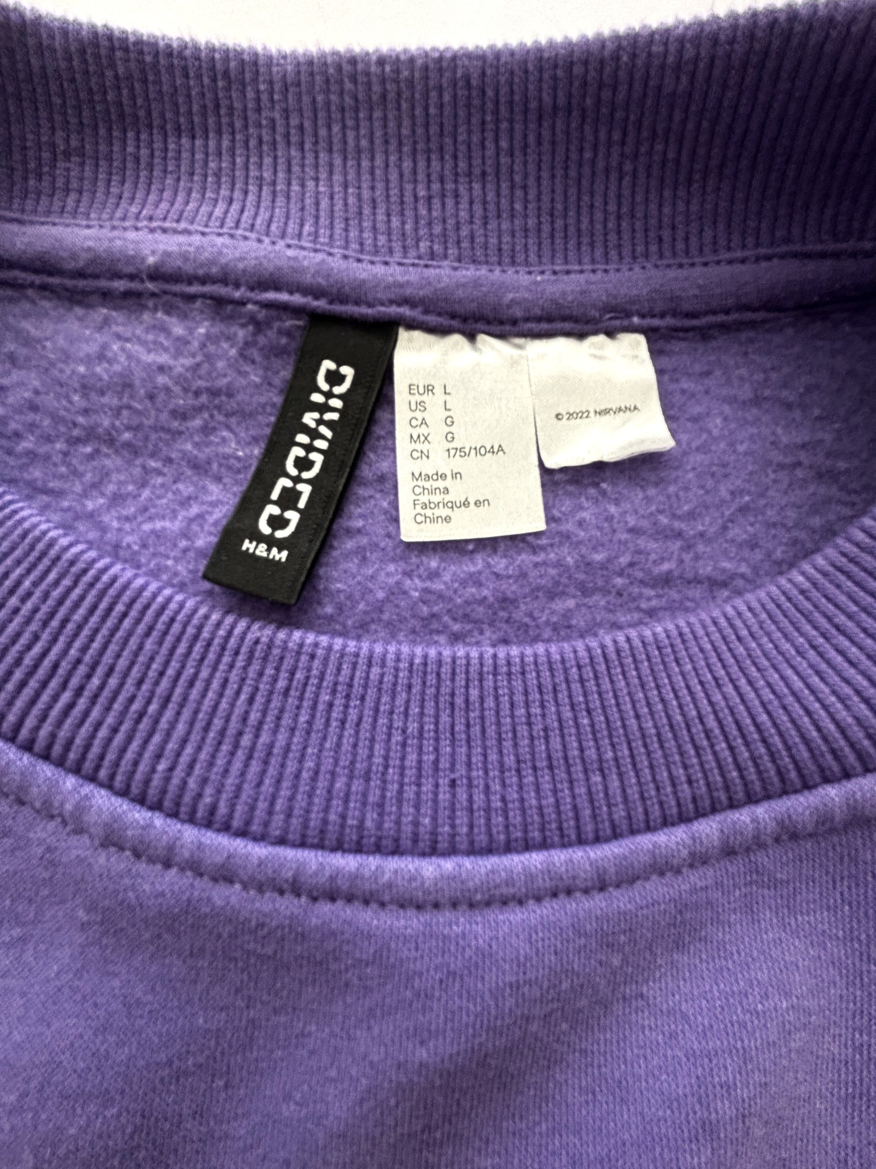 Nirvana In Utero Angel Graphic Crewneck Sweatshirt · Oversized L