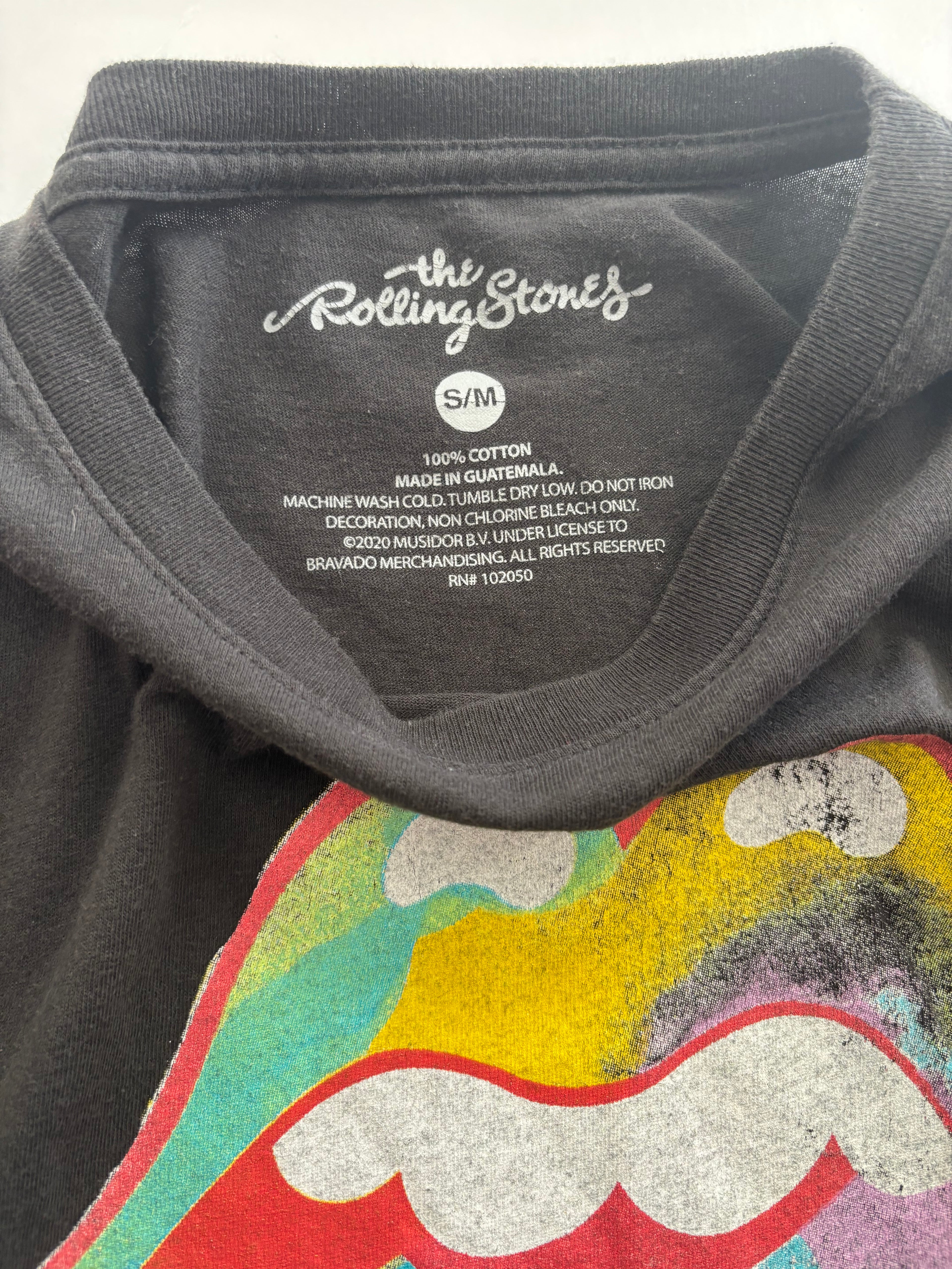 Rolling Stones Rainbow Tongue Graphic Tee · Oversized S/M