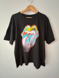 Rolling Stones Rainbow Tongue Graphic Tee · Oversized S/M