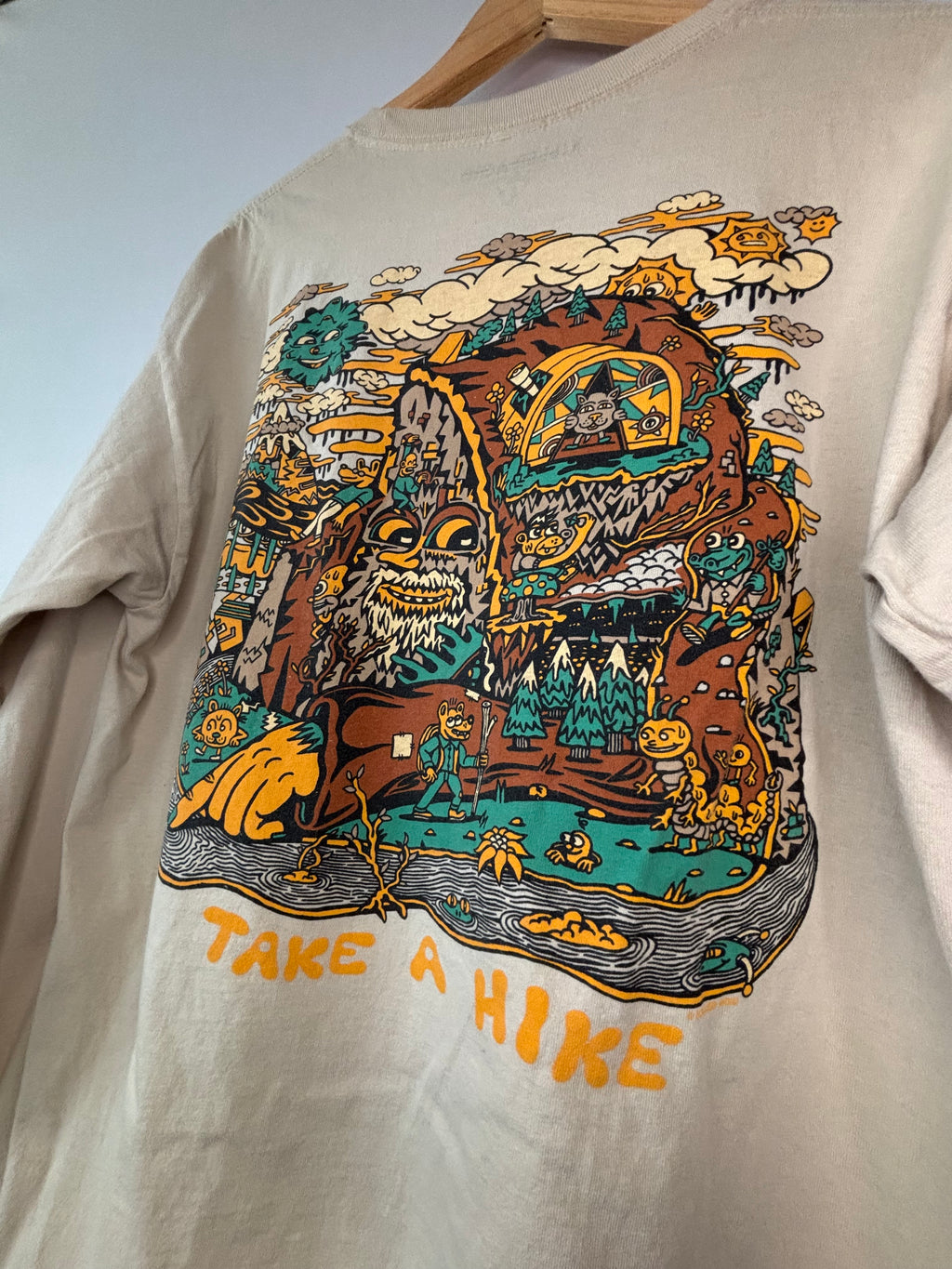 “Take A Hike” Long Sleeve Tee · Unisex L