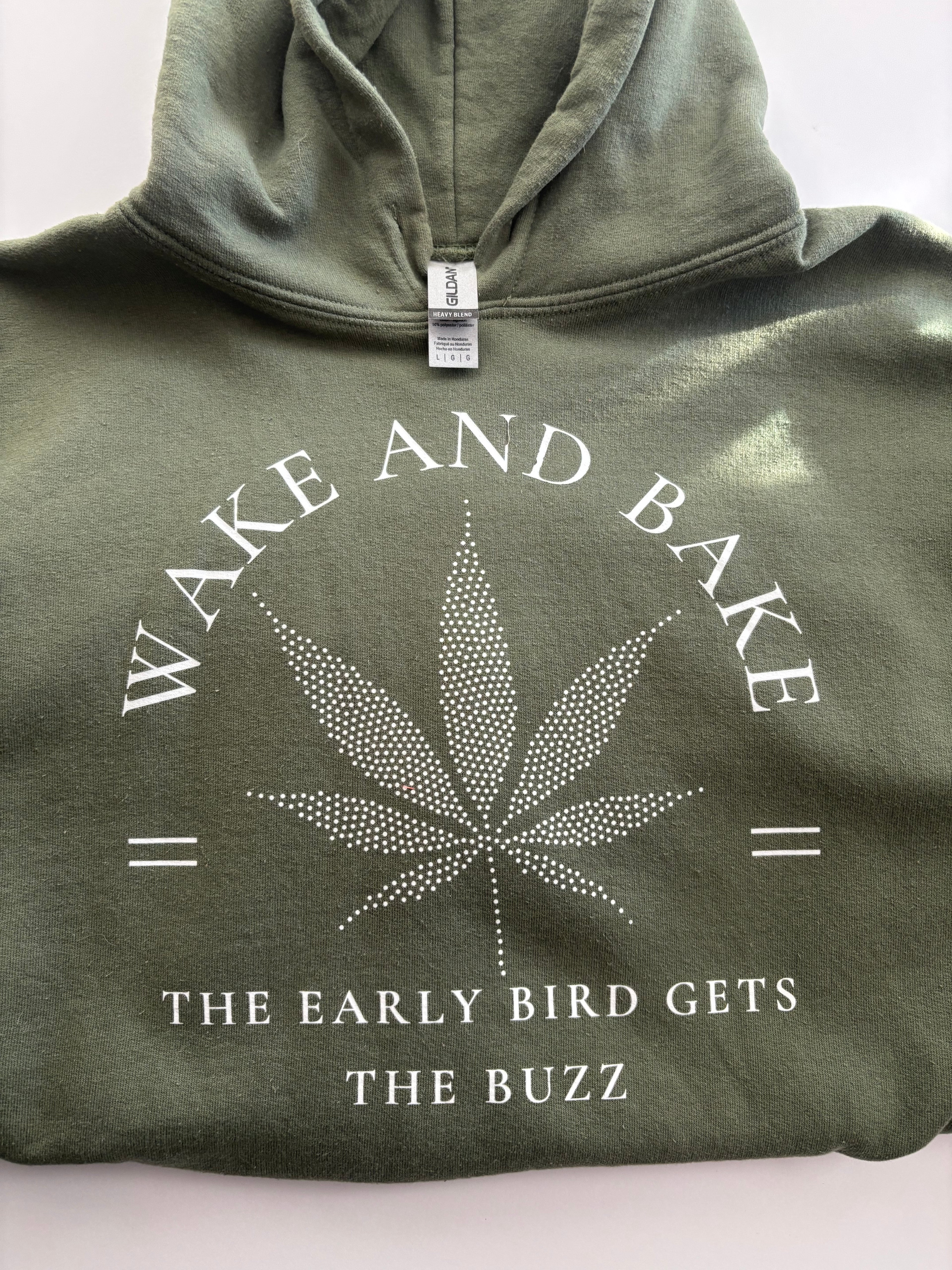 Wake and Bake Graphic Hoodie · Unisex L