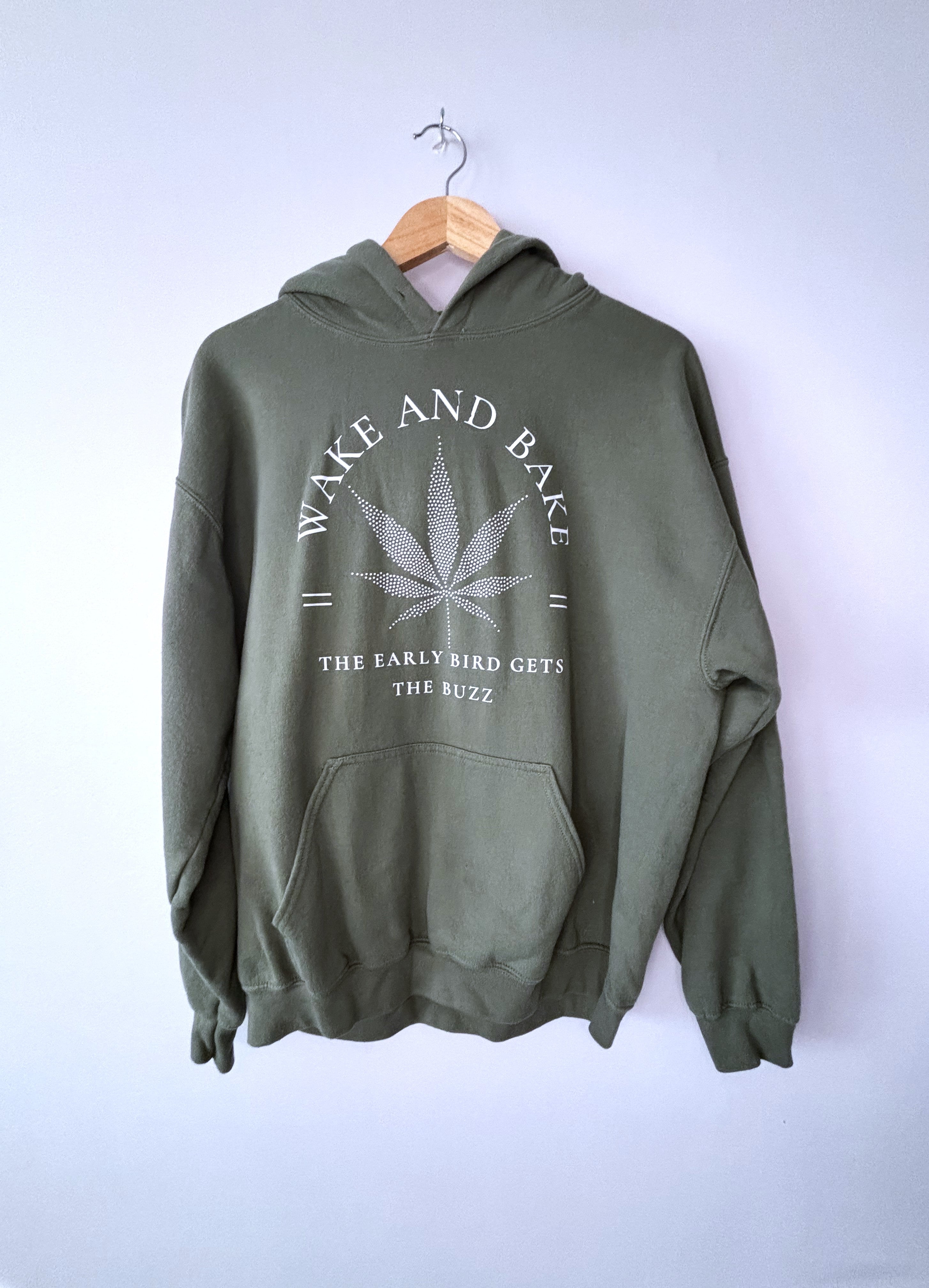 Wake and Bake Graphic Hoodie · Unisex L