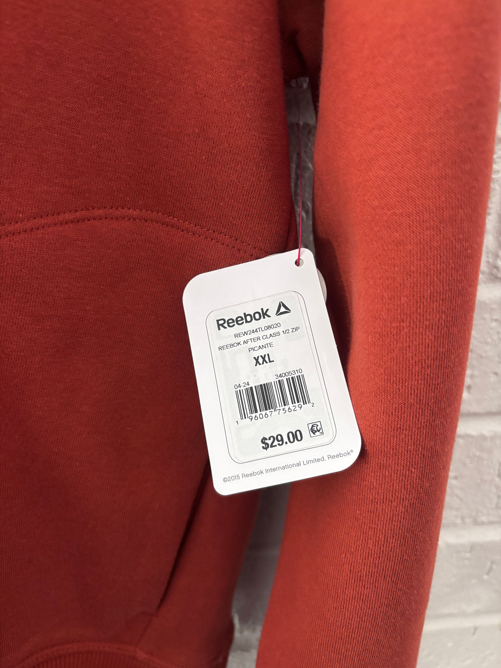 Reebok Fleece Half-Zip · Women's XXL