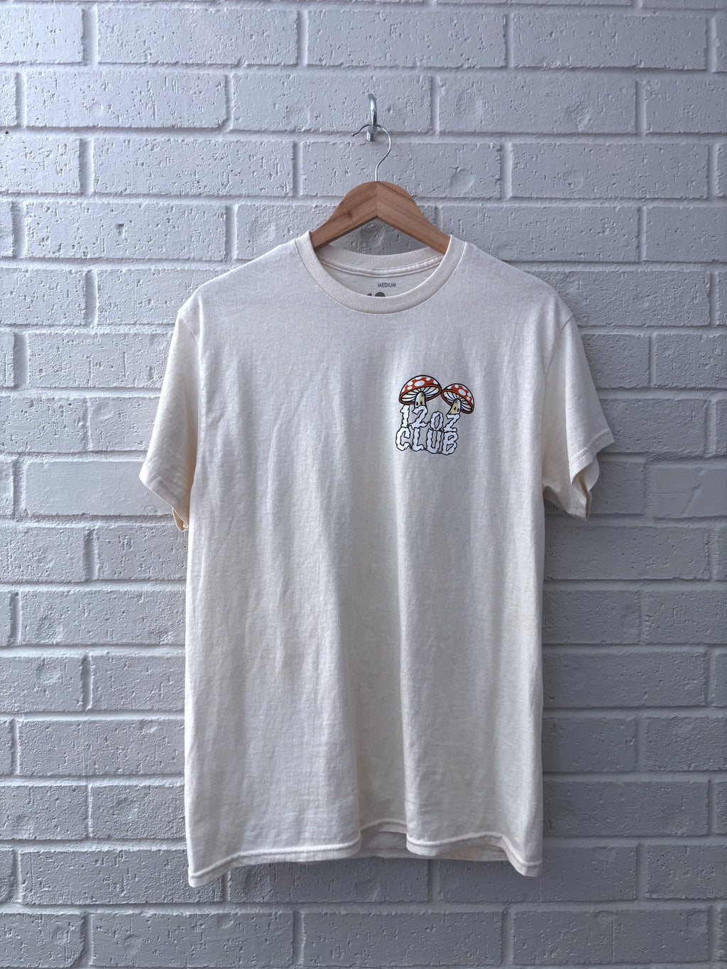 12oz Club Skull Mushroom Tee · Unisex M