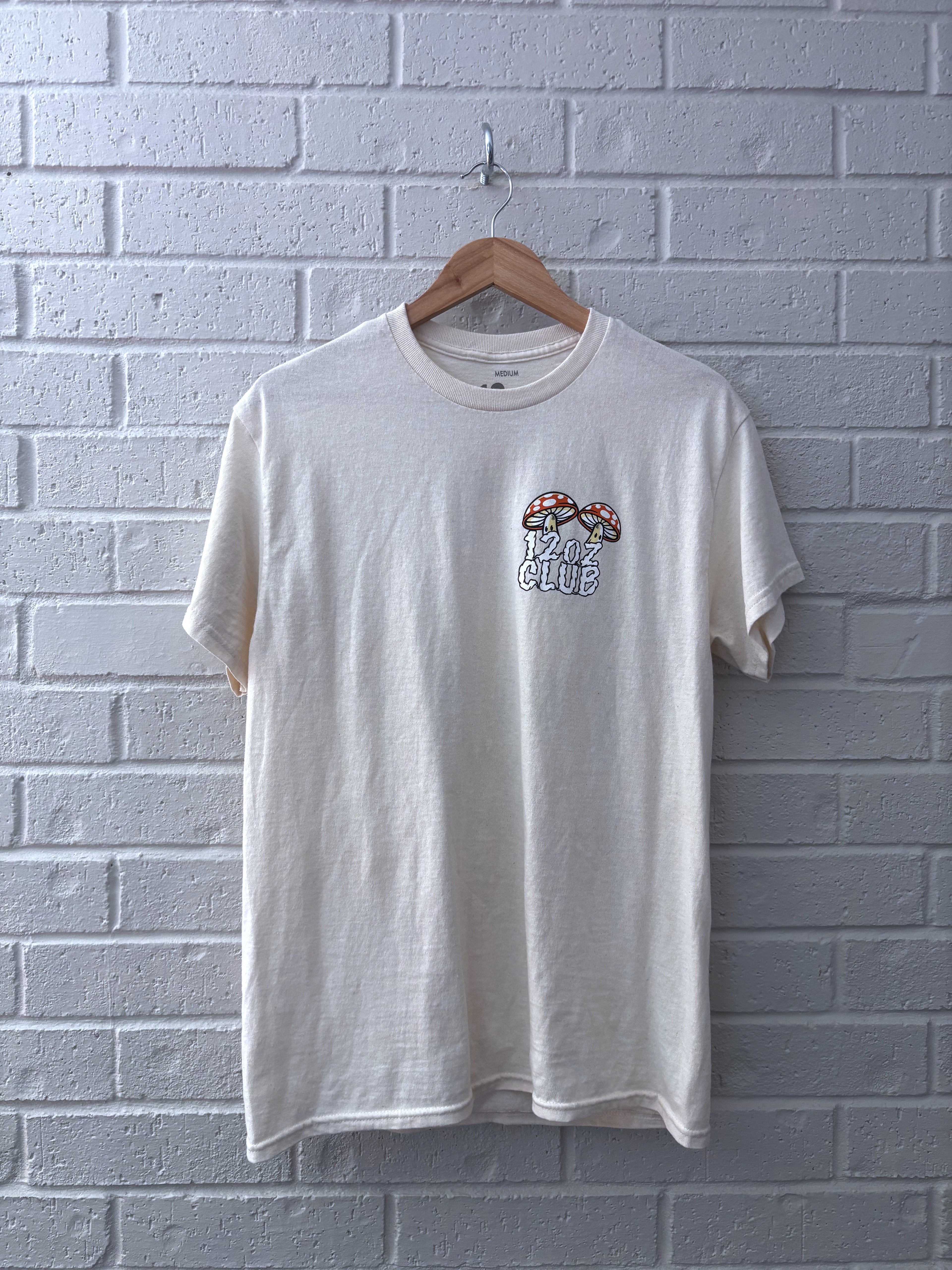 12oz Club Skull Mushroom Tee · Unisex M