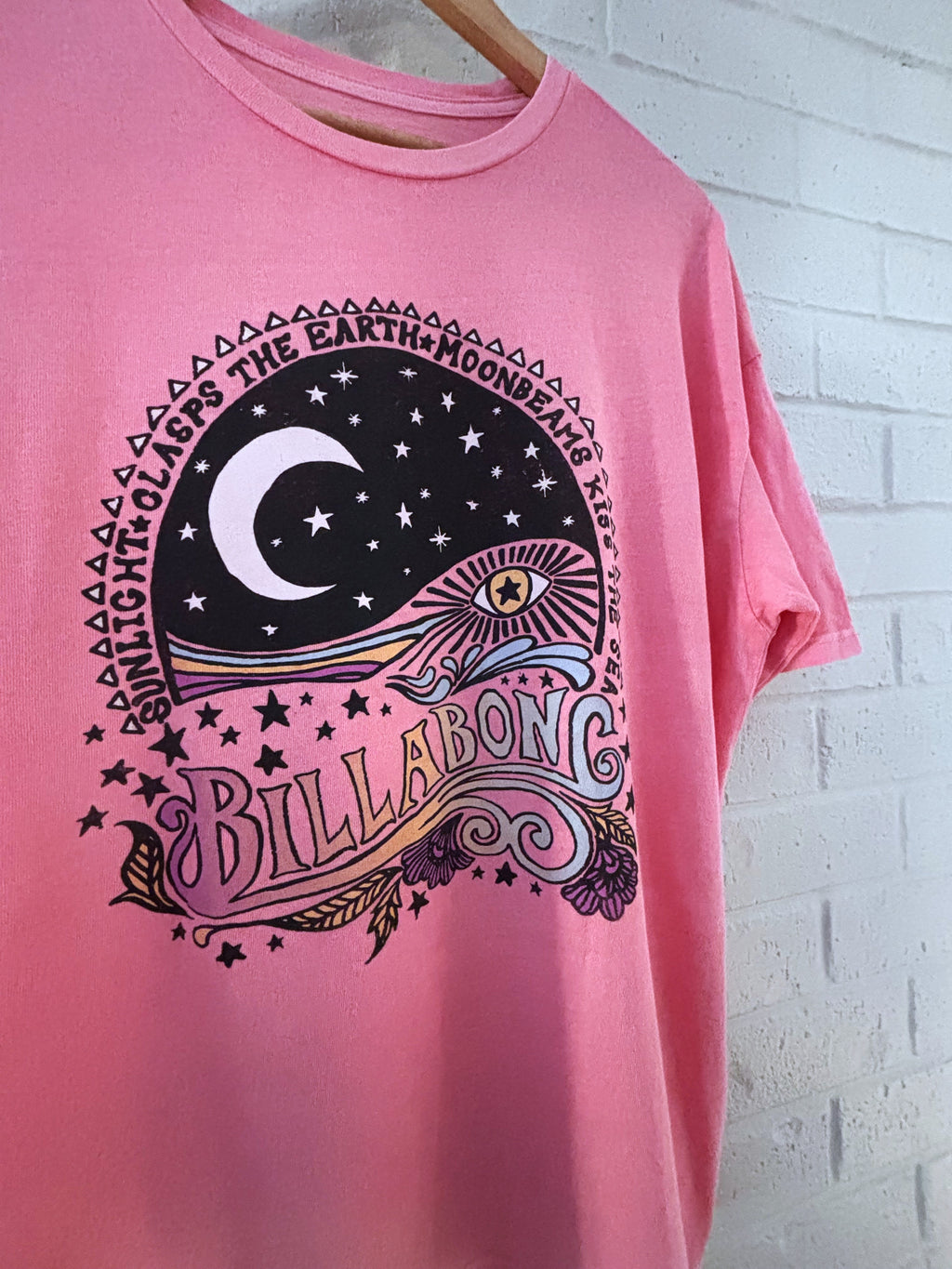 Billabong Pink Cosmic Tee · Women's L/XL