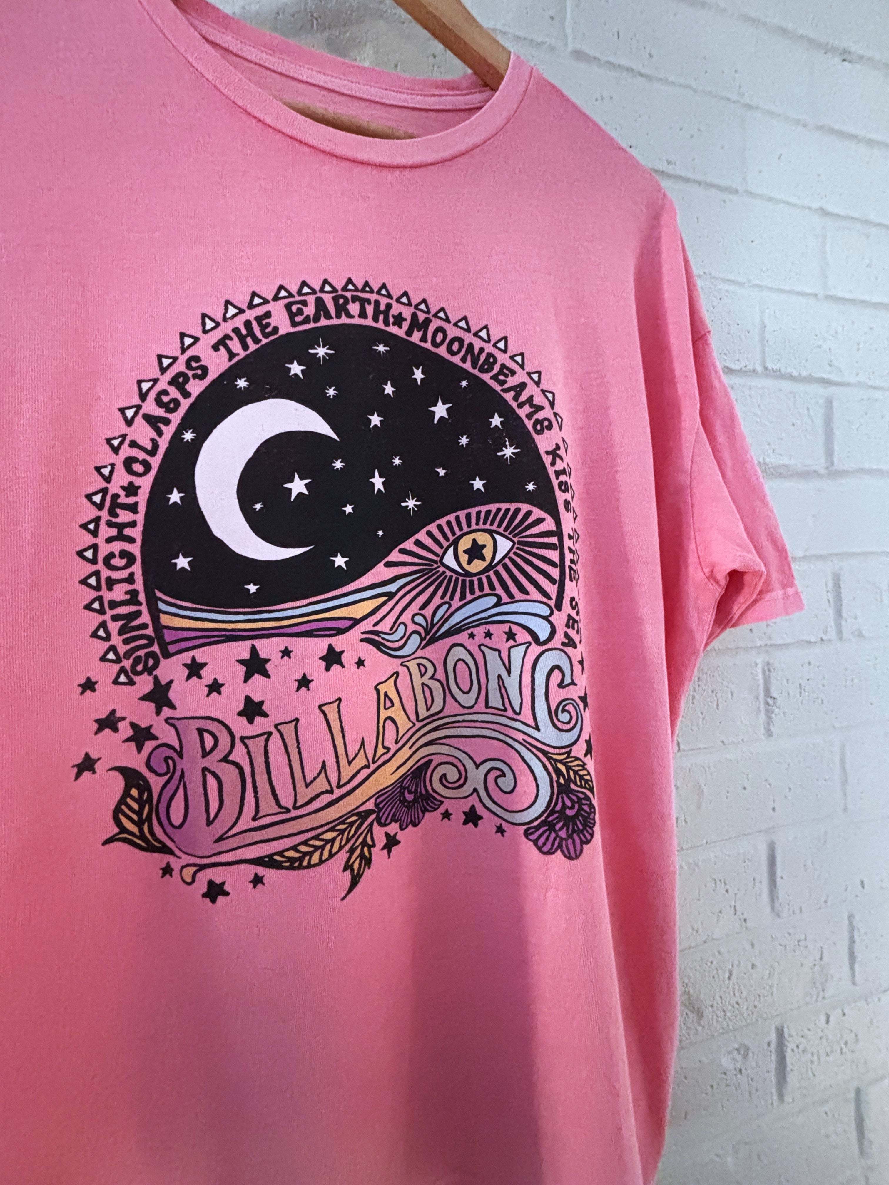 Billabong Pink Cosmic Tee · Women's L/XL