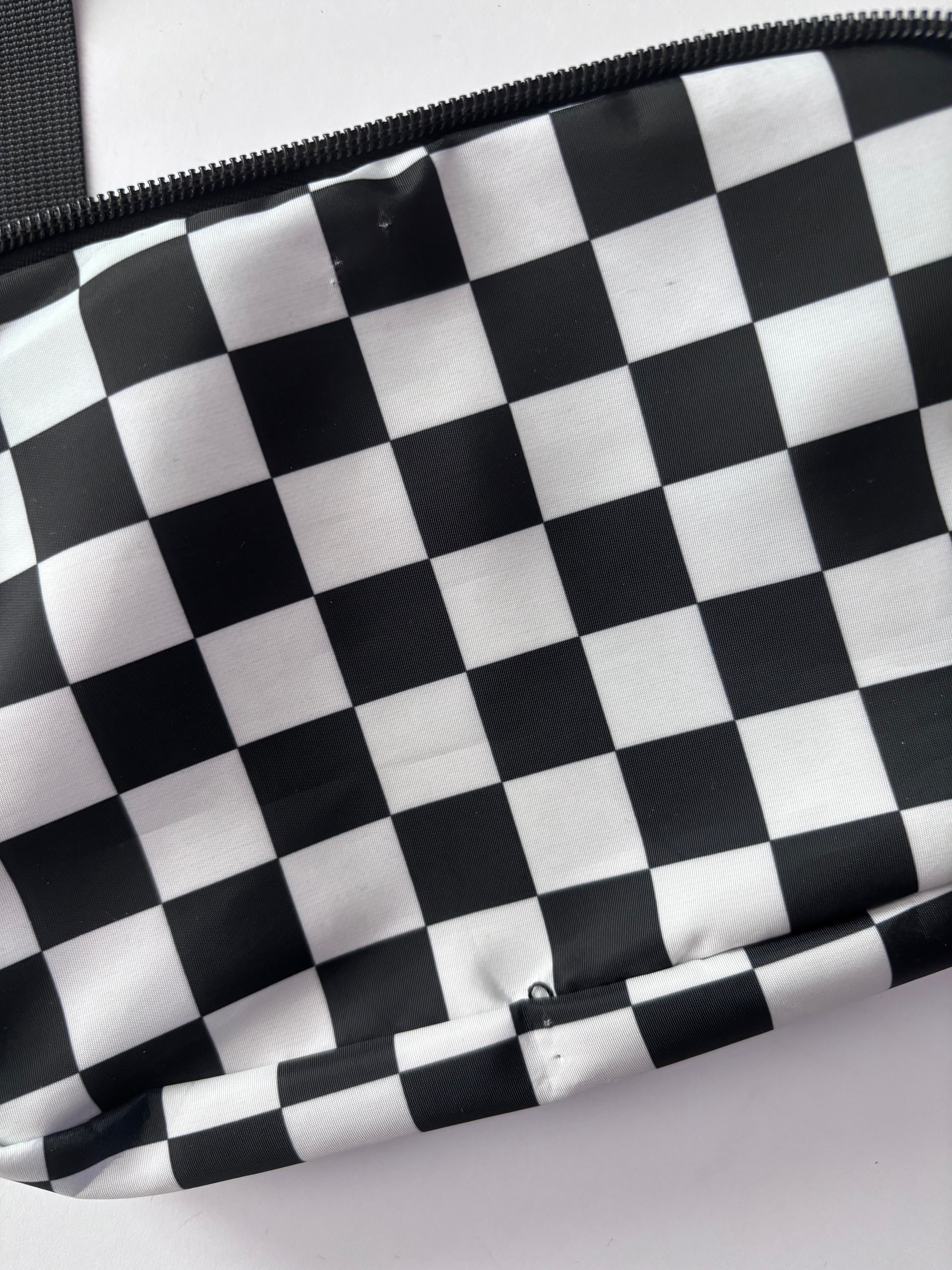 Checkerboard Crossbody Belt Bag