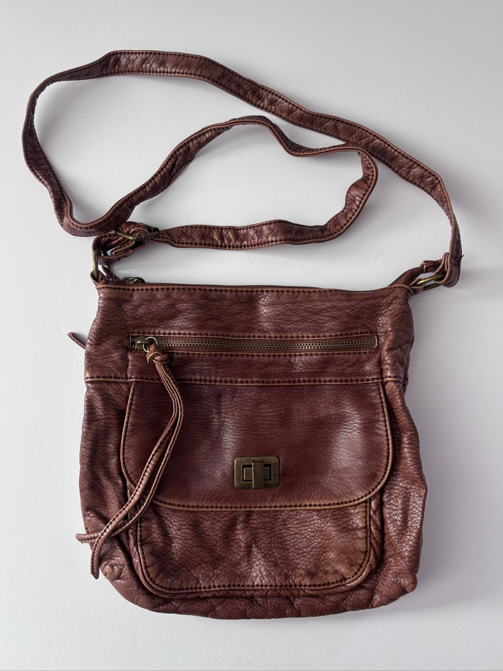Slouchy Brown Crossbody Bag