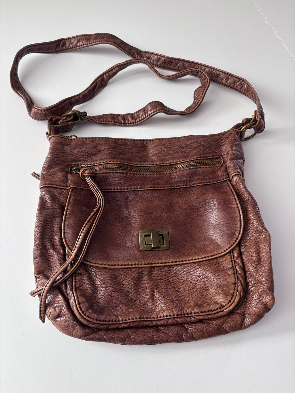 Slouchy Brown Crossbody Bag