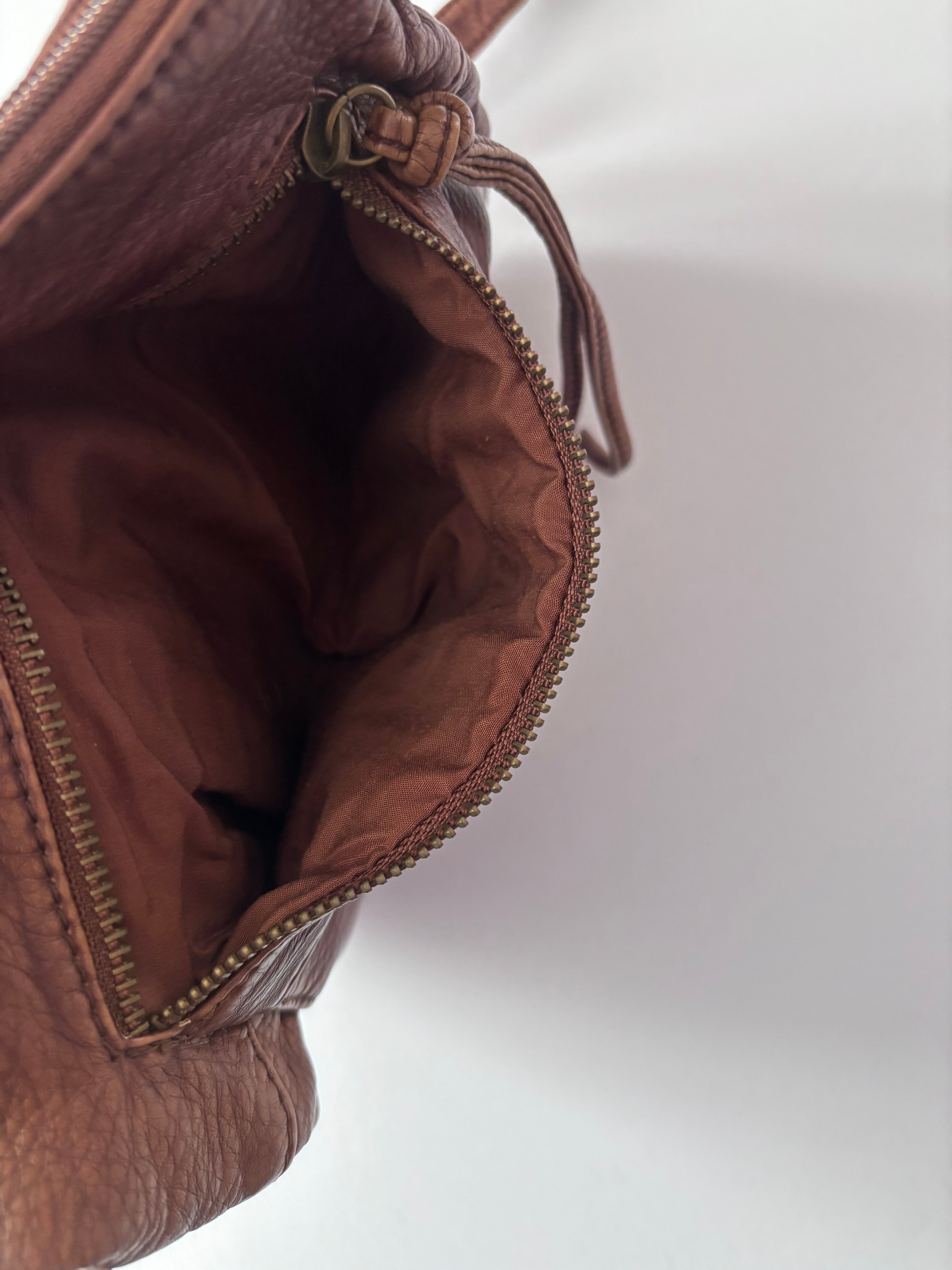 Slouchy Brown Crossbody Bag