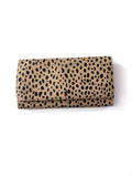Spotted Faux Suede Wallet